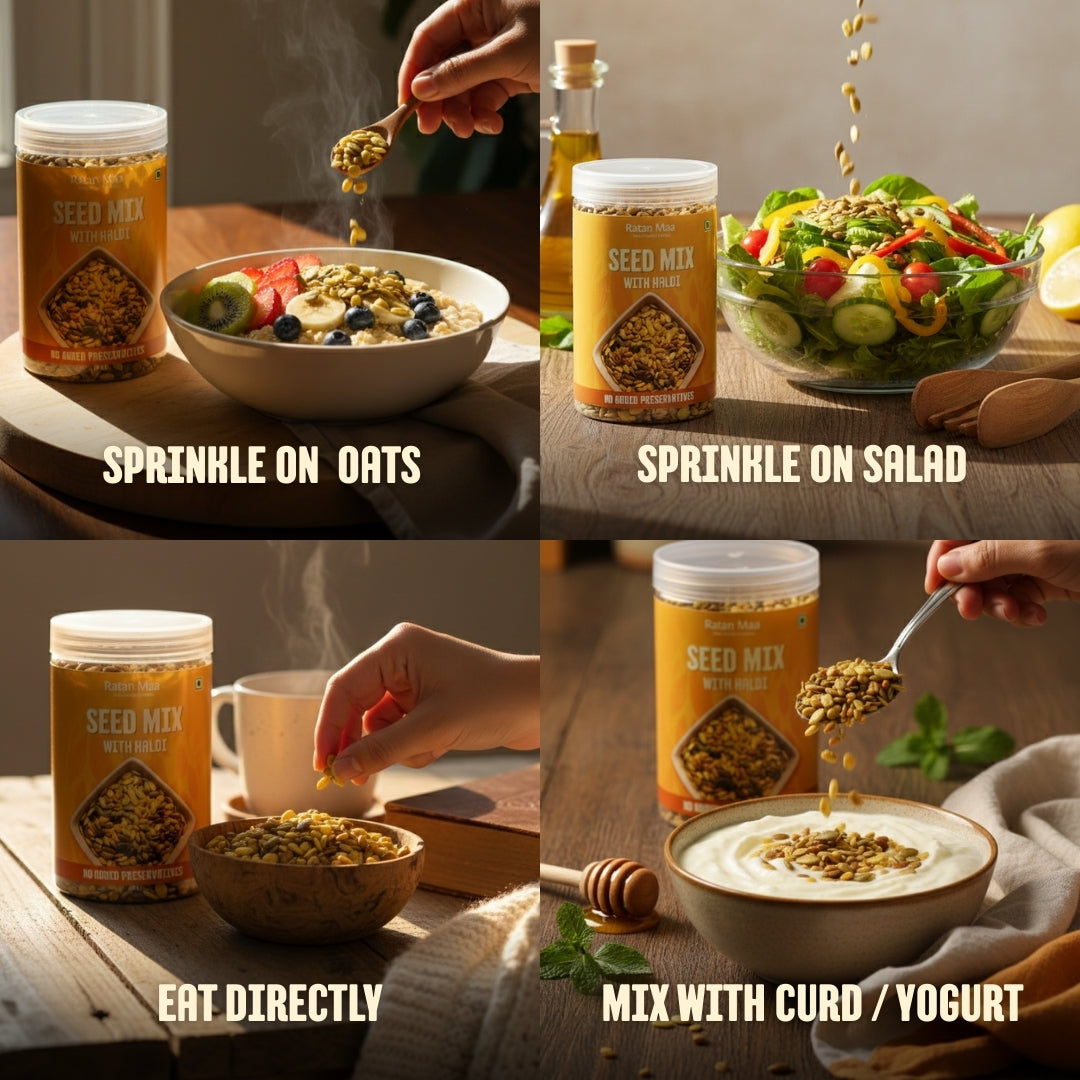 Seed Mix with Haldi (Roasted & Salted)