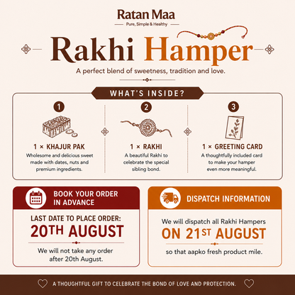 Rakshabandhan Special - Khajur Pak with Rakhi