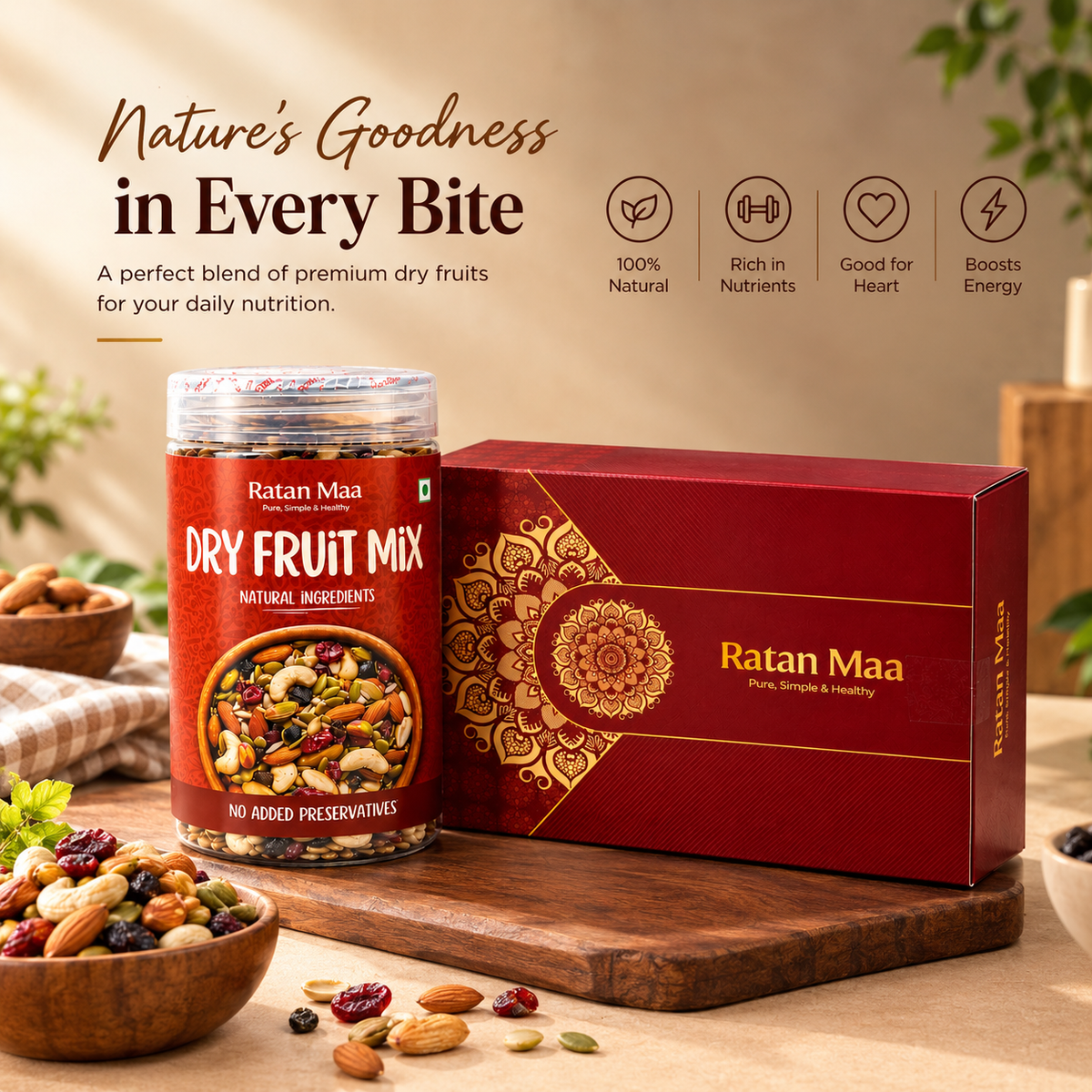 Mix Dryfruit + Khajur Pak ( Combo )